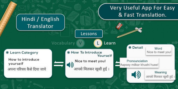 اسکرین شات برنامه Hindi English Translator 4