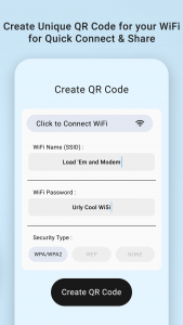 اسکرین شات برنامه WIFI QR Code Scanner & Creator 2