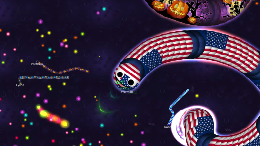 اسکرین شات 4 بازی Worm.io - Snake & Worm IO Game