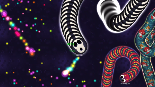 اسکرین شات 5 بازی Worm.io - Snake & Worm IO Game