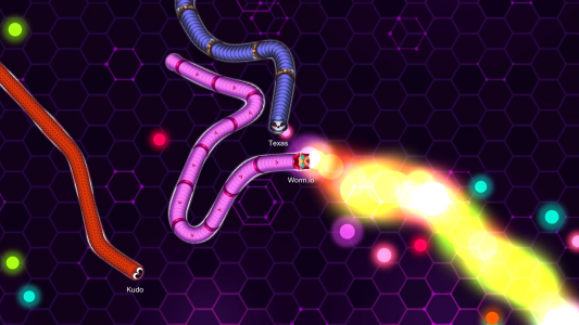 اسکرین شات 2 بازی Worm.io - Snake & Worm IO Game