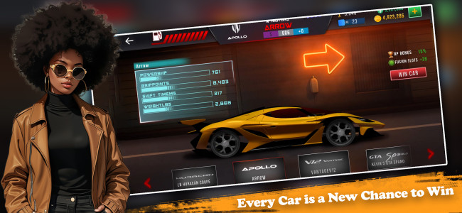 اسکرین شات 5 بازی Nitro Speed: Crew Drag Race NS