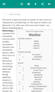 اسکرین شات برنامه Meteorology 2
