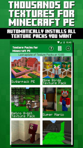 اسکرین شات برنامه Texture Packs for Minecraft PE 1