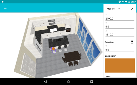 اسکرین شات برنامه My Kitchen: 3D Planner 2