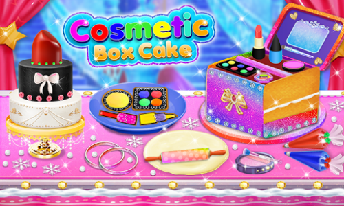 اسکرین شات بازی Cosmetic Box Cake and Cookie Maker Girls cooking 1