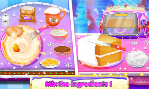 اسکرین شات بازی Cosmetic Box Cake and Cookie Maker Girls cooking 2