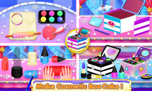 اسکرین شات بازی Cosmetic Box Cake and Cookie Maker Girls cooking 3