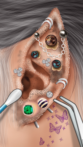 اسکرین شات بازی Ear Salon ASMR Ear Wax& Tattoo 3