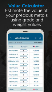 اسکرین شات 6 برنامه Gold Live! Gold Price, Silver