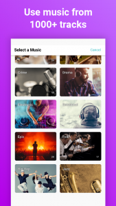 اسکرین شات 2 برنامه Slideshow maker & video editor