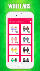 اسکرین شات 4 برنامه Girls Skins for Minecraft