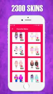 اسکرین شات 1 برنامه Girls Skins for Minecraft