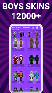 اسکرین شات 1 برنامه Boys Skins For Minecraft PE