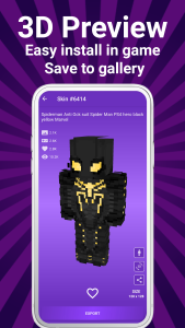 اسکرین شات 3 برنامه Boys Skins For Minecraft PE