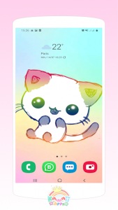 اسکرین شات برنامه Kawaii Cats Wallpapers - Cute Backgrounds 5