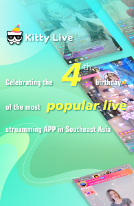 اسکرین شات برنامه Kitty - Live Streaming Chat 1