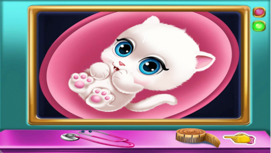 اسکرین شات بازی kittie Pregnant check up - ema pregnancy cat games 7