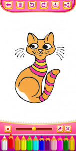 اسکرین شات برنامه Kitty Coloring Book & Drawing Game 4
