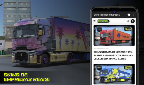 اسکرین شات برنامه Skins Truckers Of Europe 3 2