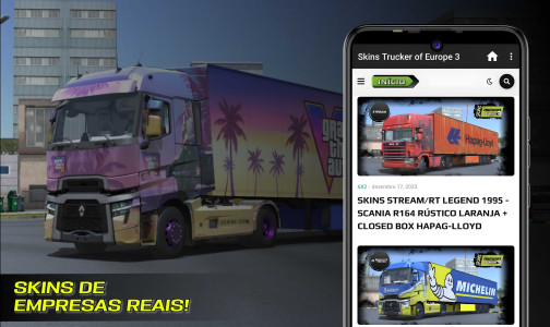 اسکرین شات 2 برنامه Skins Truckers Of Europe 3
