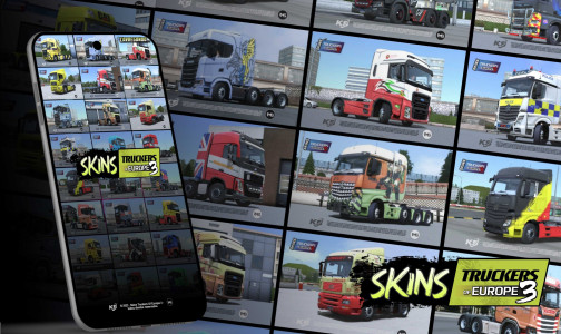 اسکرین شات 1 برنامه Skins Truckers Of Europe 3