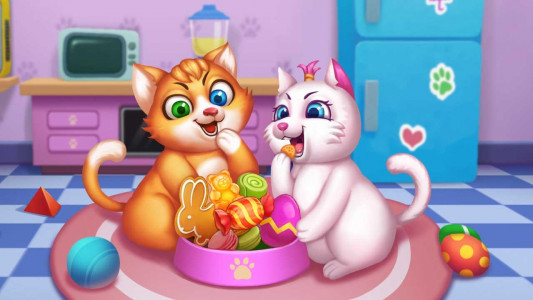 اسکرین شات بازی Cute Kitten - 3D Virtual Pet 3