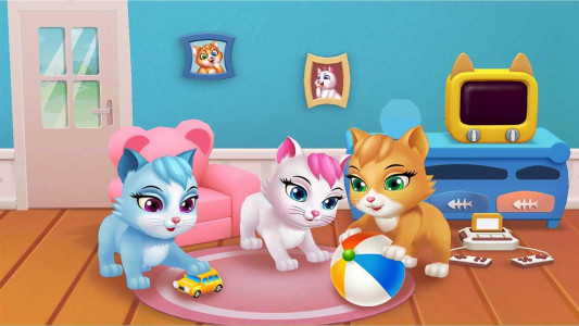 اسکرین شات بازی Cute Kitten - 3D Virtual Pet 1