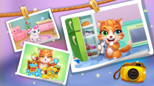 اسکرین شات 7 بازی Cute Kitten - 3D Virtual Pet