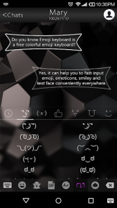 اسکرین شات برنامه Business Black Emoji Keyboard 6
