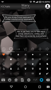 اسکرین شات برنامه Business Black Emoji Keyboard 7