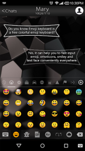 اسکرین شات برنامه Business Black Emoji Keyboard 2