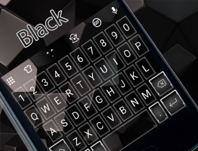اسکرین شات برنامه Business Black Emoji Keyboard 5