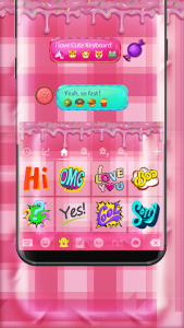 اسکرین شات برنامه Sweet Candy  Emoji Keyboard for Android O 3