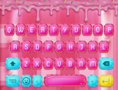 اسکرین شات برنامه Sweet Candy  Emoji Keyboard for Android O 5