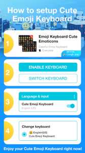 اسکرین شات برنامه Coloring Book Emoji Keyboard Wallpaper 7