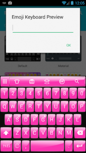اسکرین شات برنامه Gloss Pink Emoji Keyboard 3
