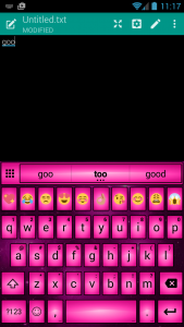 اسکرین شات برنامه Emoji Keyboard Led Pink Theme 2