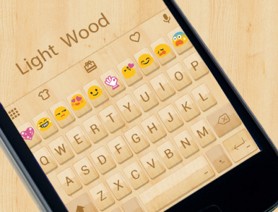 اسکرین شات برنامه Light Wood  Wallpaper for Emoji Keyboard 5