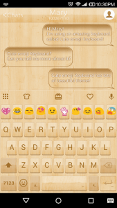 اسکرین شات برنامه Light Wood  Wallpaper for Emoji Keyboard 1