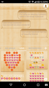 اسکرین شات برنامه Light Wood  Wallpaper for Emoji Keyboard 4