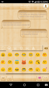 اسکرین شات برنامه Light Wood  Wallpaper for Emoji Keyboard 2