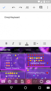 اسکرین شات برنامه Neon Heart Emoji Gif Keyboard Wallpaper 7