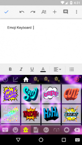اسکرین شات برنامه Neon Heart Emoji Gif Keyboard Wallpaper 6