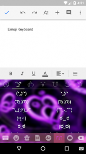 اسکرین شات برنامه Neon Heart Emoji Gif Keyboard Wallpaper 3
