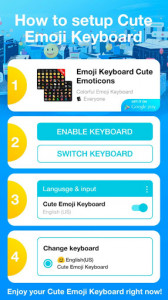 اسکرین شات برنامه Color Rainbow Emoji Keyboard Wallpaper 6