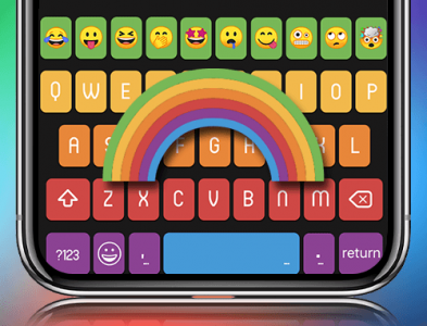 اسکرین شات برنامه Rainbow Keyboard 5