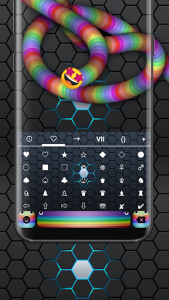 اسکرین شات برنامه Rainbow Snake Keyboard 6
