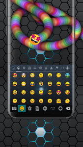 اسکرین شات برنامه Rainbow Snake Keyboard 2