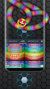 اسکرین شات برنامه Rainbow Snake Keyboard 7